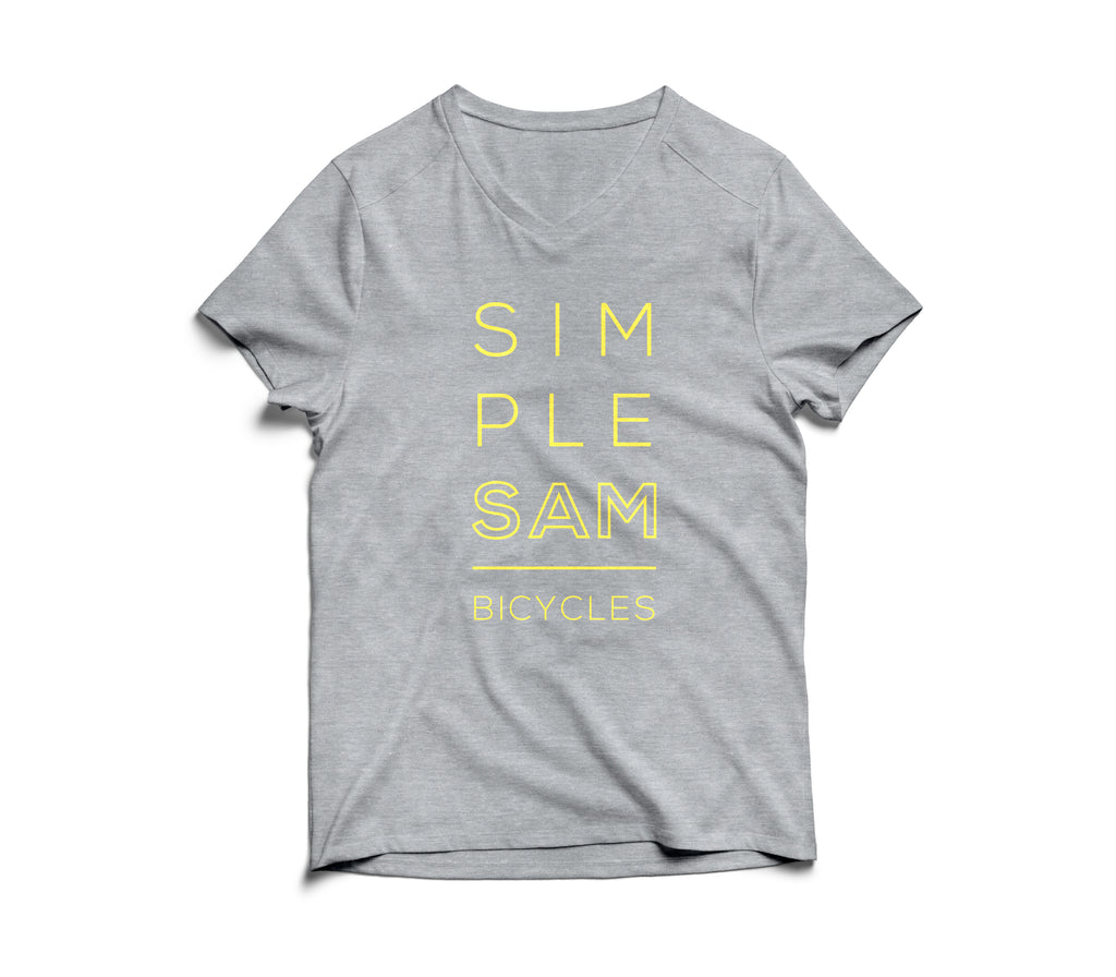 SIMPLE T GREY & YELLOW